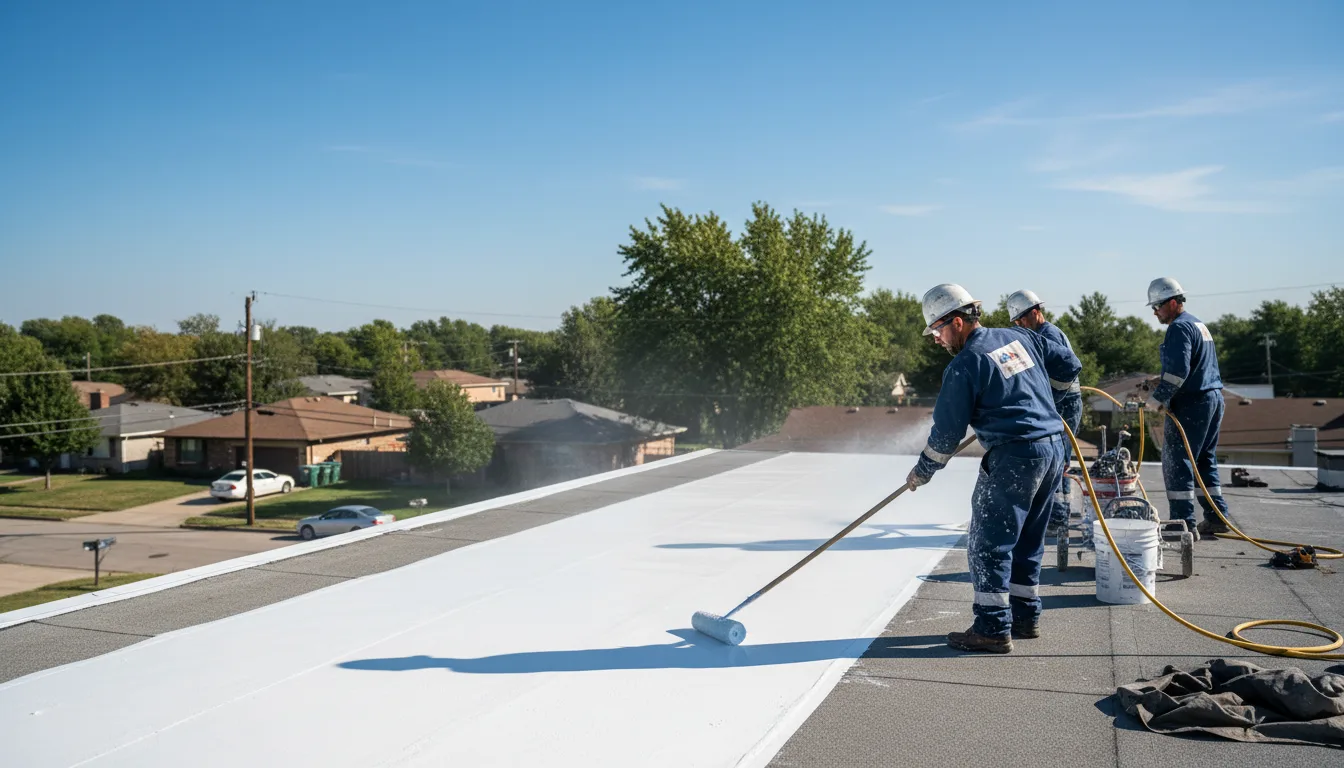 Commercial roof coating in South Gibson, PA near me